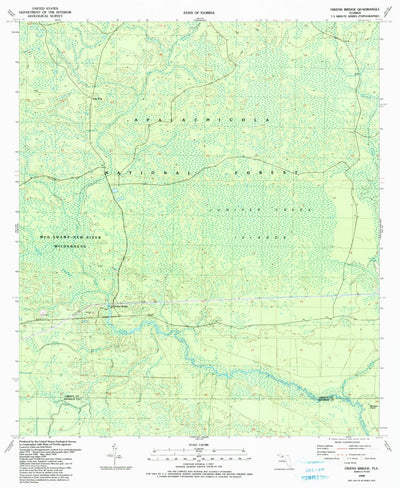 United States Geological Survey Owens Bridge, FL (1990, 24000-Scale) digital map