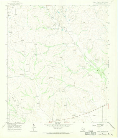 United States Geological Survey Owens Creek NE, TX (1967, 24000-Scale) digital map
