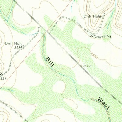 United States Geological Survey Owens Creek NE, TX (1967, 24000-Scale) digital map