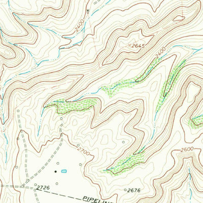 United States Geological Survey Owens Creek SW, TX (1967, 24000-Scale) digital map