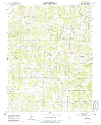 United States Geological Survey Owens, MO (1951, 24000-Scale) digital map