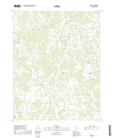United States Geological Survey Owens, MO (2021, 24000-Scale) digital map