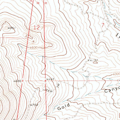 United States Geological Survey Owens Peak, CA (1972, 24000-Scale) digital map