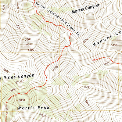 United States Geological Survey Owens Peak, CA (2021, 24000-Scale) digital map