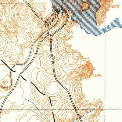 United States Geological Survey Owens Reservoir, CA (1915, 24000-Scale) digital map