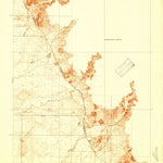 United States Geological Survey Owens Reservoir, CA (1918, 31680-Scale) digital map