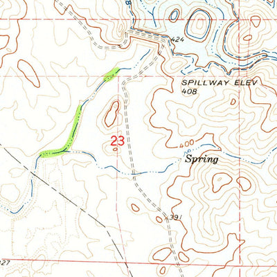 United States Geological Survey Owens Reservoir, CA (1962, 24000-Scale) digital map