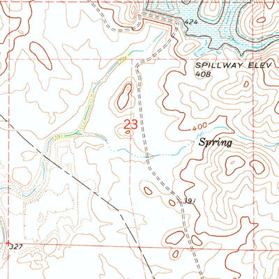 United States Geological Survey Owens Reservoir, CA (1963, 24000-Scale) digital map