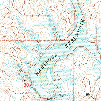 United States Geological Survey Owens Reservoir, CA (1963, 24000-Scale) digital map