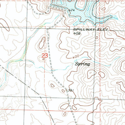United States Geological Survey Owens Reservoir, CA (1999, 24000-Scale) digital map