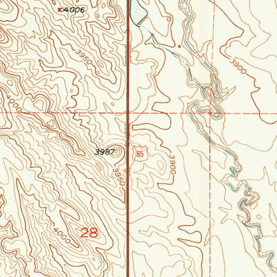 United States Geological Survey Owens, WY (1951, 24000-Scale) digital map