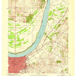 United States Geological Survey Owensboro East, KY-IN (1952, 24000-Scale) digital map