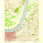 United States Geological Survey Owensboro East, KY-IN (1956, 24000-Scale) digital map