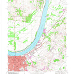 United States Geological Survey Owensboro East, KY-IN (1967, 24000-Scale) digital map