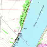 United States Geological Survey Owensboro East, KY-IN (1967, 24000-Scale) digital map
