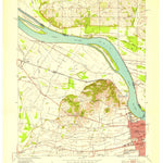 United States Geological Survey Owensboro West, KY-IN (1952, 24000-Scale) digital map