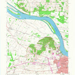 United States Geological Survey Owensboro West, KY-IN (1968, 24000-Scale) digital map