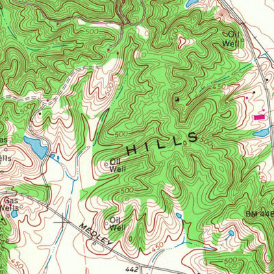 United States Geological Survey Owensboro West, KY-IN (1968, 24000-Scale) digital map
