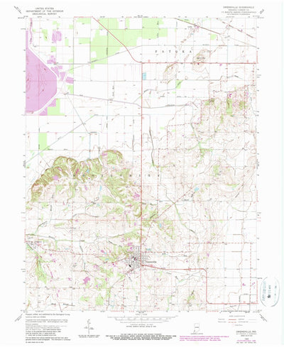 United States Geological Survey Owensville, IN (1959, 24000-Scale) digital map