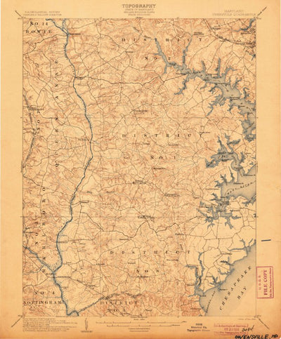 United States Geological Survey Owensville, MD (1905, 62500-Scale) digital map