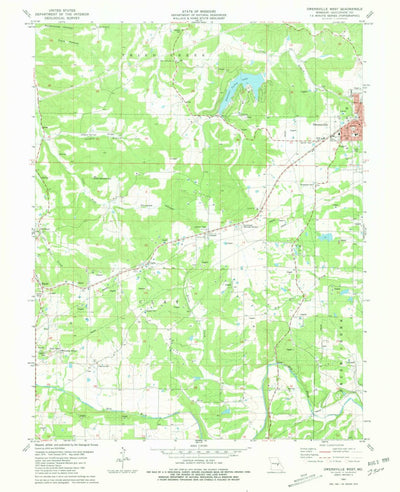 United States Geological Survey Owensville West, MO (1981, 24000-Scale) digital map