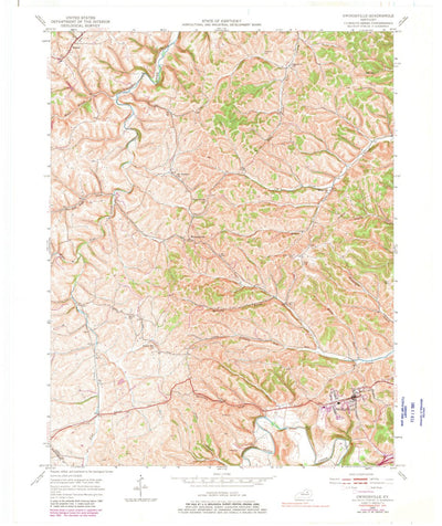 United States Geological Survey Owingsville, KY (1952, 24000-Scale) digital map