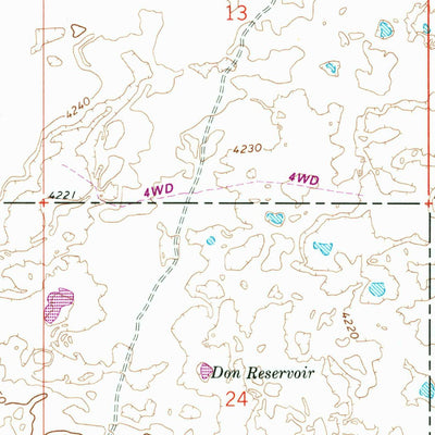 United States Geological Survey Owinza Butte, ID (1971, 24000-Scale) digital map