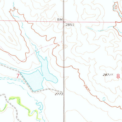 United States Geological Survey Owl Butte NE, SD (1978, 24000-Scale) digital map