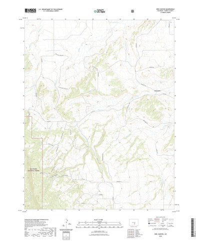 United States Geological Survey Owl Canyon, CO (2022, 24000-Scale) digital map