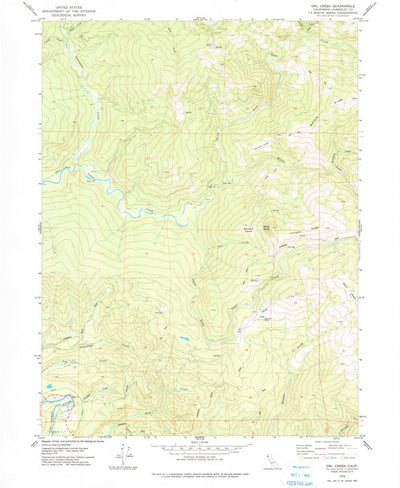 United States Geological Survey Owl Creek, CA (1979, 24000-Scale) digital map
