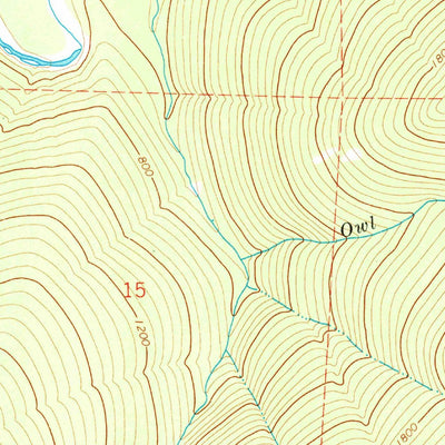 United States Geological Survey Owl Creek, CA (1979, 24000-Scale) digital map