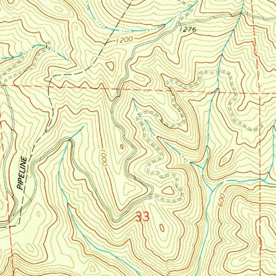 United States Geological Survey Owl Creek, CA (1979, 24000-Scale) digital map