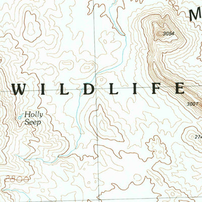 United States Geological Survey Owl Head, AZ (1990, 24000-Scale) digital map