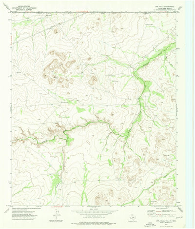 United States Geological Survey Owl Hills, TX-NM (1973, 24000-Scale) digital map