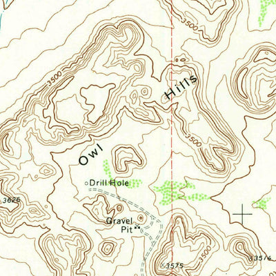 United States Geological Survey Owl Hills, TX-NM (1973, 24000-Scale) digital map