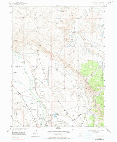 United States Geological Survey Owl Ridge, CO (1955, 24000-Scale) digital map