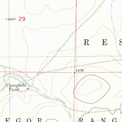 United States Geological Survey Owl Tank Canyon West, NM (1980, 24000-Scale) digital map