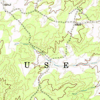 United States Geological Survey Owl Valley, AZ (1968, 24000-Scale) digital map