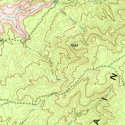 United States Geological Survey Owl Valley, AZ (1968, 24000-Scale) digital map