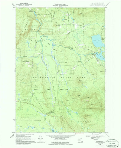 United States Geological Survey Owls Head, NY (1968, 24000-Scale) digital map