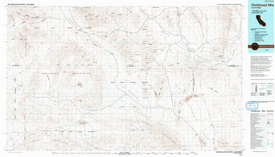 United States Geological Survey Owlshead Mountains, CA (1993, 100000-Scale) digital map