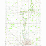 United States Geological Survey Owosso North, MI (1974, 24000-Scale) digital map