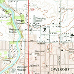 United States Geological Survey Owosso North, MI (1974, 24000-Scale) digital map