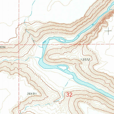 United States Geological Survey Owyhee Butte, OR (1972, 24000-Scale) digital map