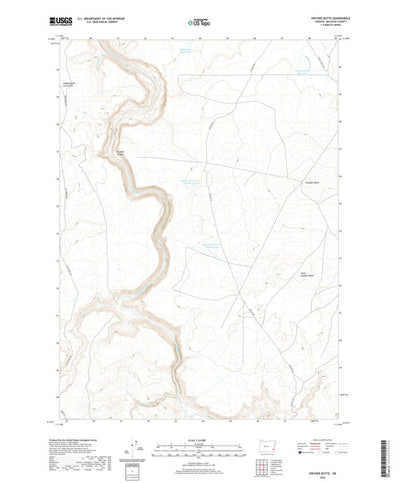 United States Geological Survey Owyhee Butte, OR (2020, 24000-Scale) digital map