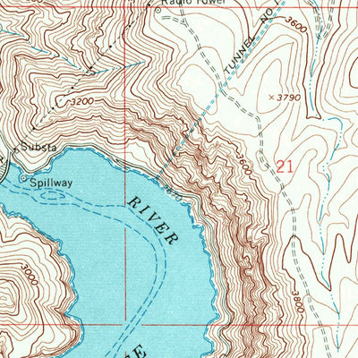 United States Geological Survey Owyhee Dam, OR (1967, 24000-Scale) digital map