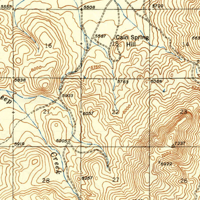 United States Geological Survey Owyhee, NV-ID (1942, 62500-Scale) digital map