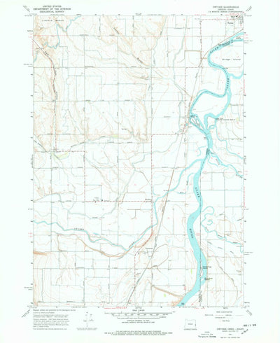 United States Geological Survey Owyhee, OR-ID (1967, 24000-Scale) digital map