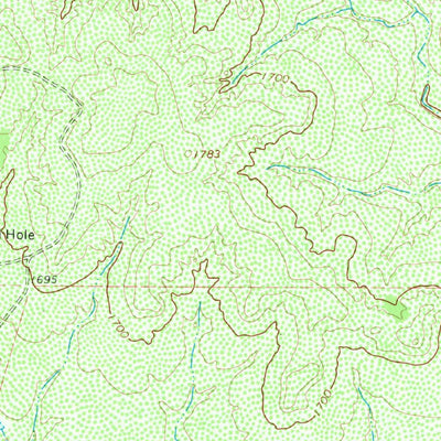 United States Geological Survey Ox Yoke Creek, TX (1966, 24000-Scale) digital map