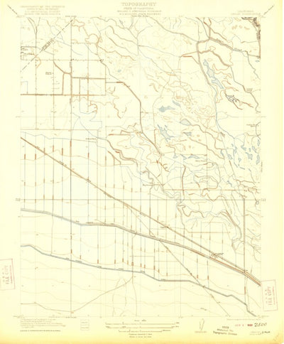 United States Geological Survey Oxalis, CA (1922, 31680-Scale) digital map
